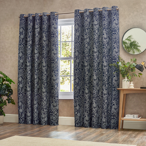 Bali Eyelet, Midnight - Ready Made Curtains - Image 3